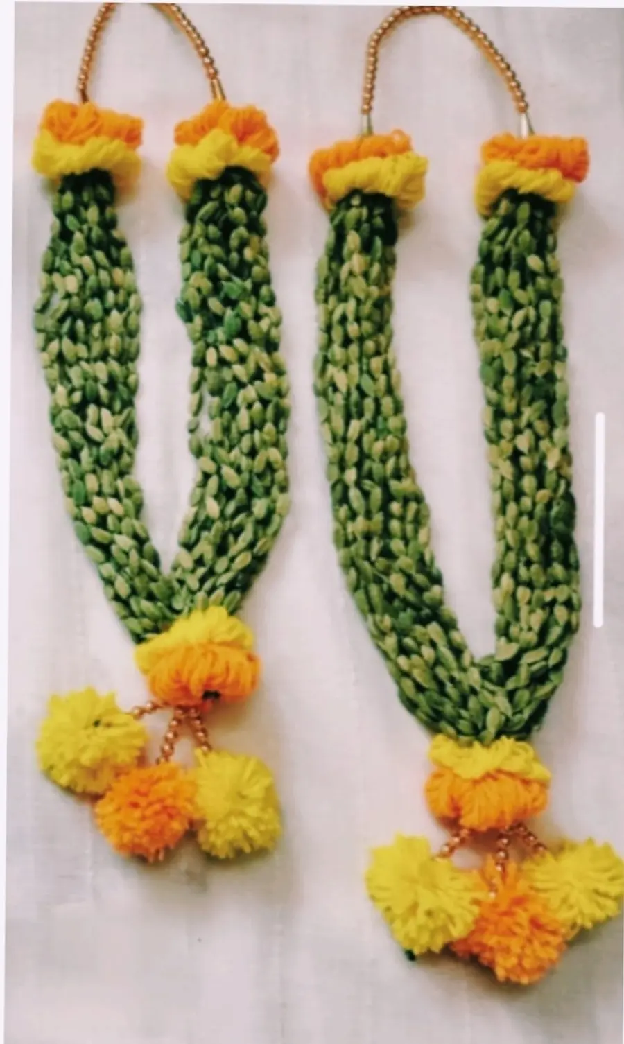 1 அடி ஜோடி ஏலக்காய் கைத்தறி மாலை (1 Feet Pair Elaichi Handmade Maalai)