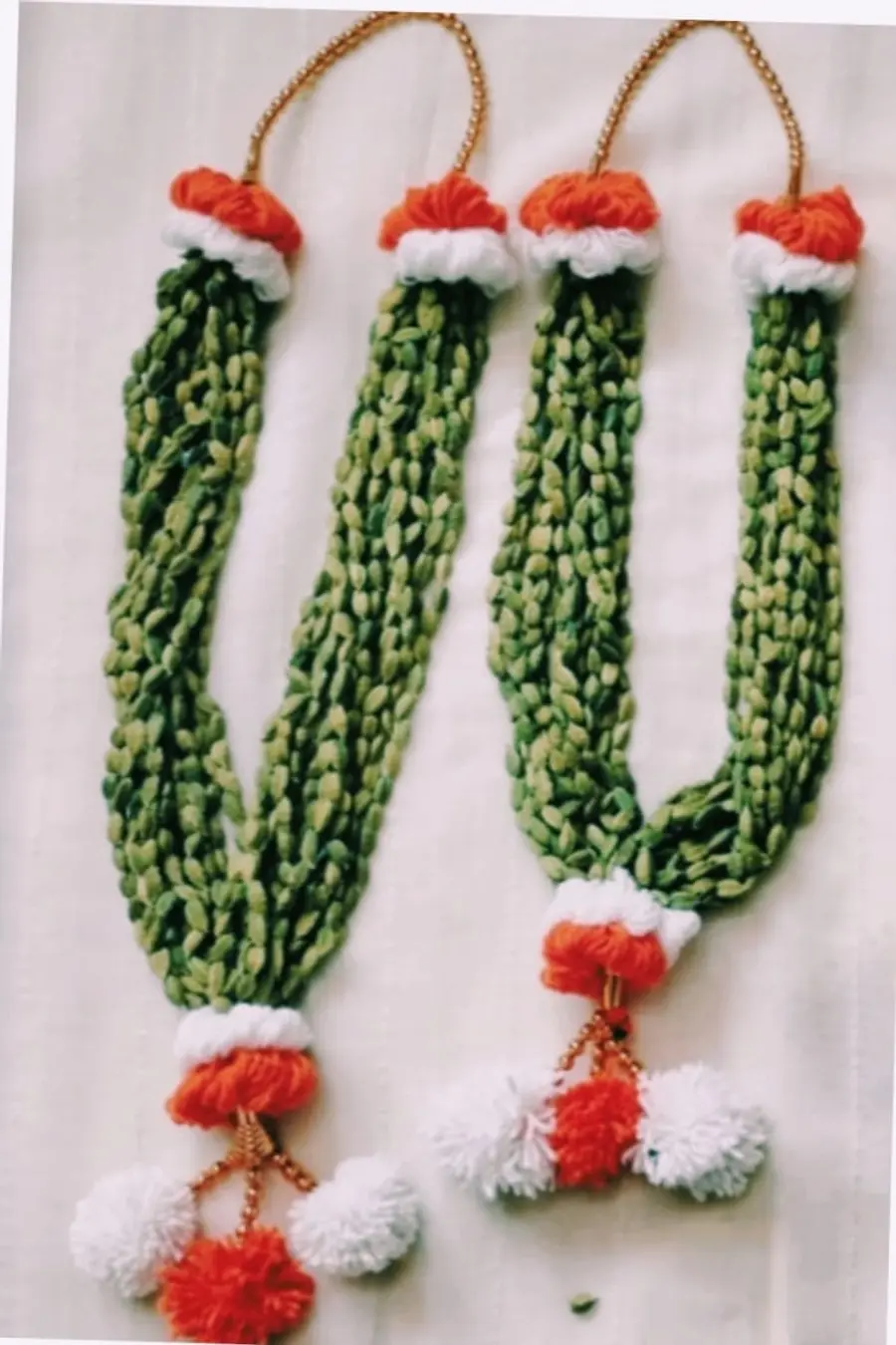 1 அடி ஜோடி ஏலக்காய் கைத்தறி மாலை (1 Feet Pair Elaichi Handmade Maalai)